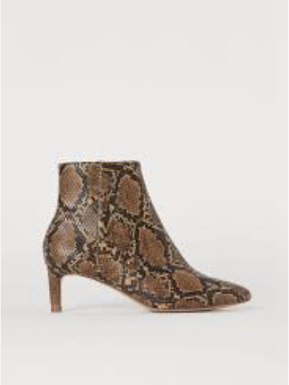 H&M Faux Snake Skin Booties